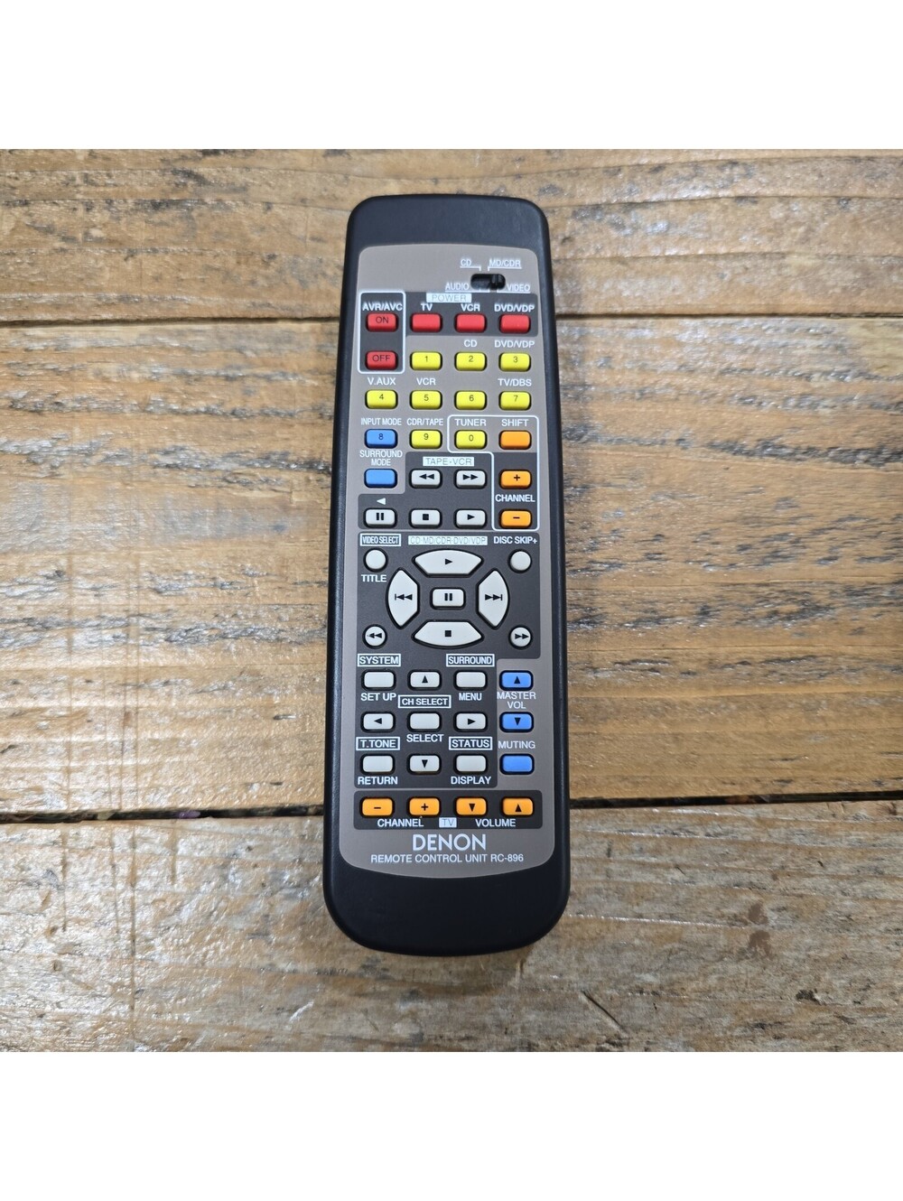 OEM Genuine DENON RC-896 Remote Control For Receiver Tested & Working